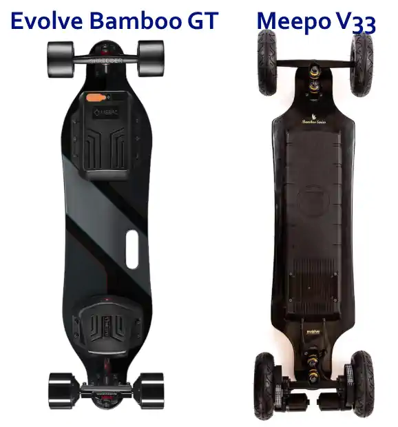 Evolve Bamboo vs GT Meepo V33 battery